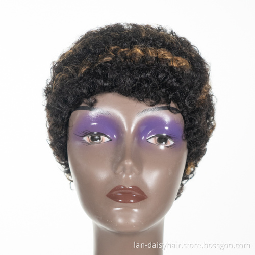 Wholesale Water Weave Machine Made Bob Wig Short Curl Virgin Cuticle Aligned Hair Brazilian Hair Wigs for Black Woman